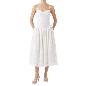 NEW KESTAN magnolia dress in white